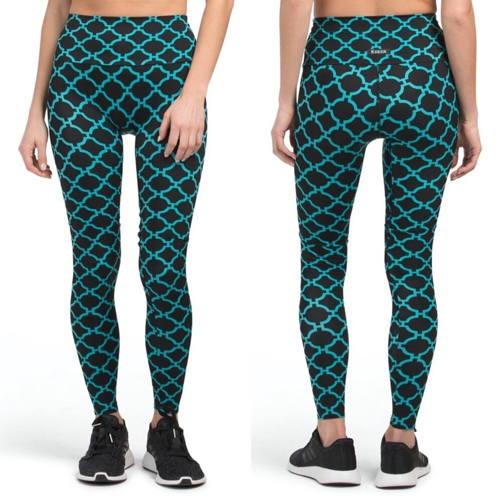 K-Deer Activewear Yoga Workout Leggings In Cabana MEDIUM